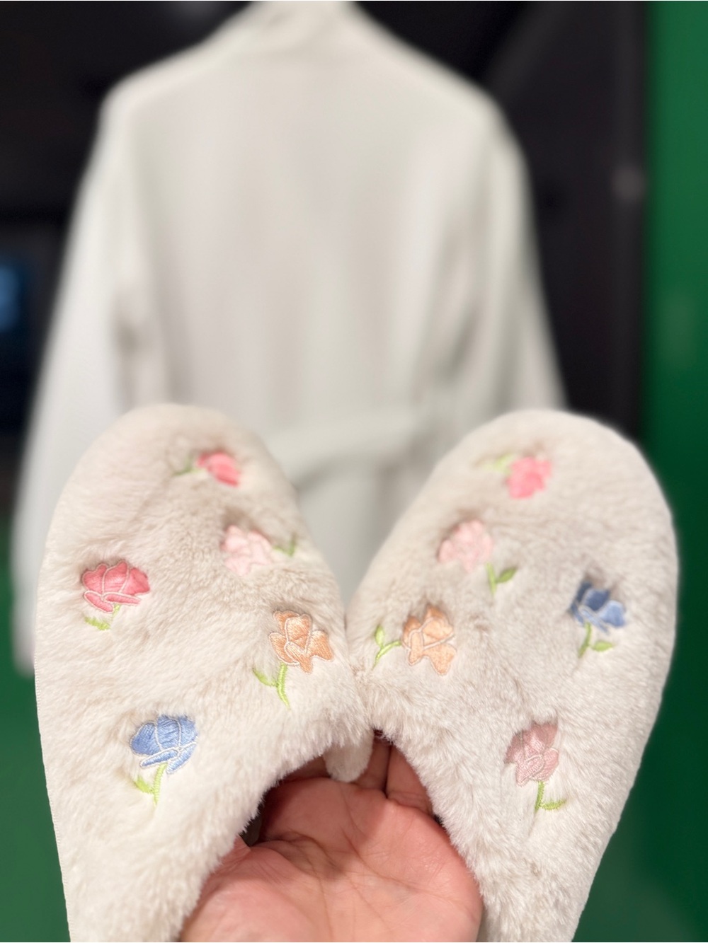 White Waffle Robe + sleeper - Picture 8 of 13